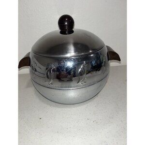 COPY - Vintage West Bend Penguin Hot Cold Server Ice Bucket Chrome Mid Century …